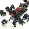 Formula One F1 Pit Crew 7 Figurine Set Team Blue Release II 1/18 Scale Models American Diorama 76555