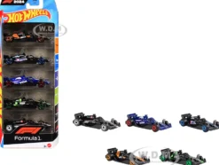 2024 Formula 1 World Championship 5 piece Set Diecast Model Cars by Hot Wheels