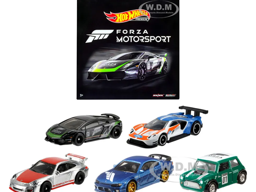 Forza Motorsport 5 piece Set Diecast Model Cars Hot Wheels HFF49