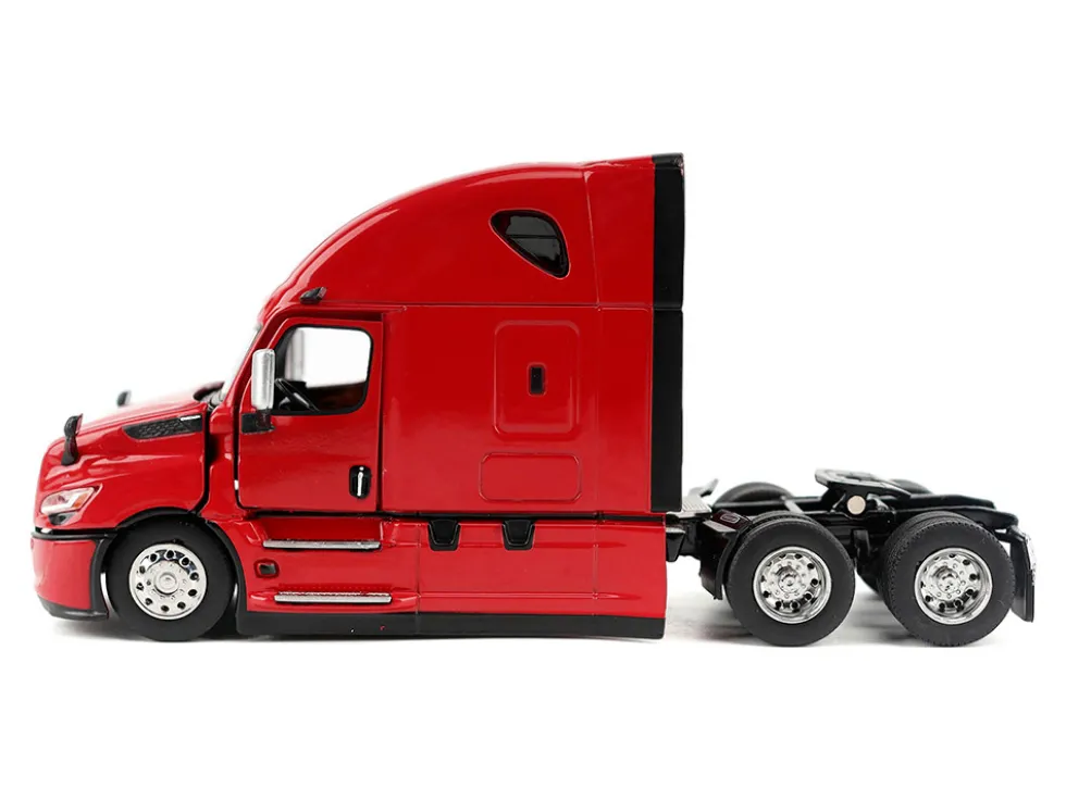2025 Freightliner Cascadia Gen-5 Sleeper Cab Truck Tractor Red "Transport Series" 1/64 Diecast Model by Diecast Masters