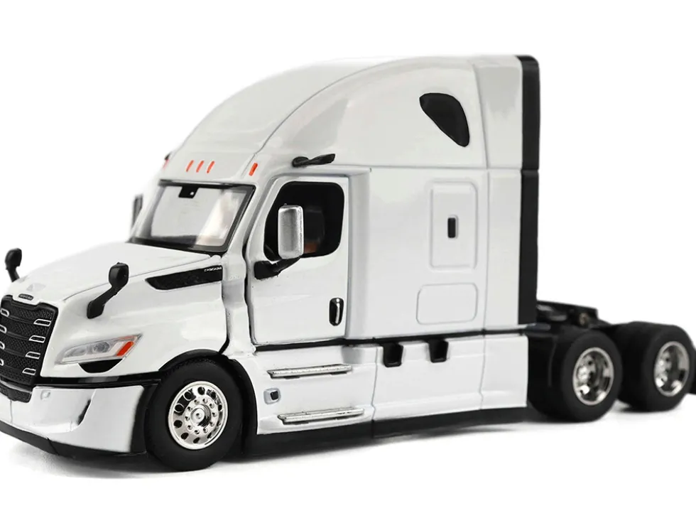 2025 Freightliner Cascadia Gen-5 Sleeper Cab Truck Tractor Winter White "Transport Series" 1/64 Diecast Model by Diecast Masters