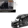 2025 Freightliner Cascadia Gen-5 Sleeper Cab Truck Tractor Night-Shift Black "Transport Series" 1/64 Diecast Model by Diecast Masters