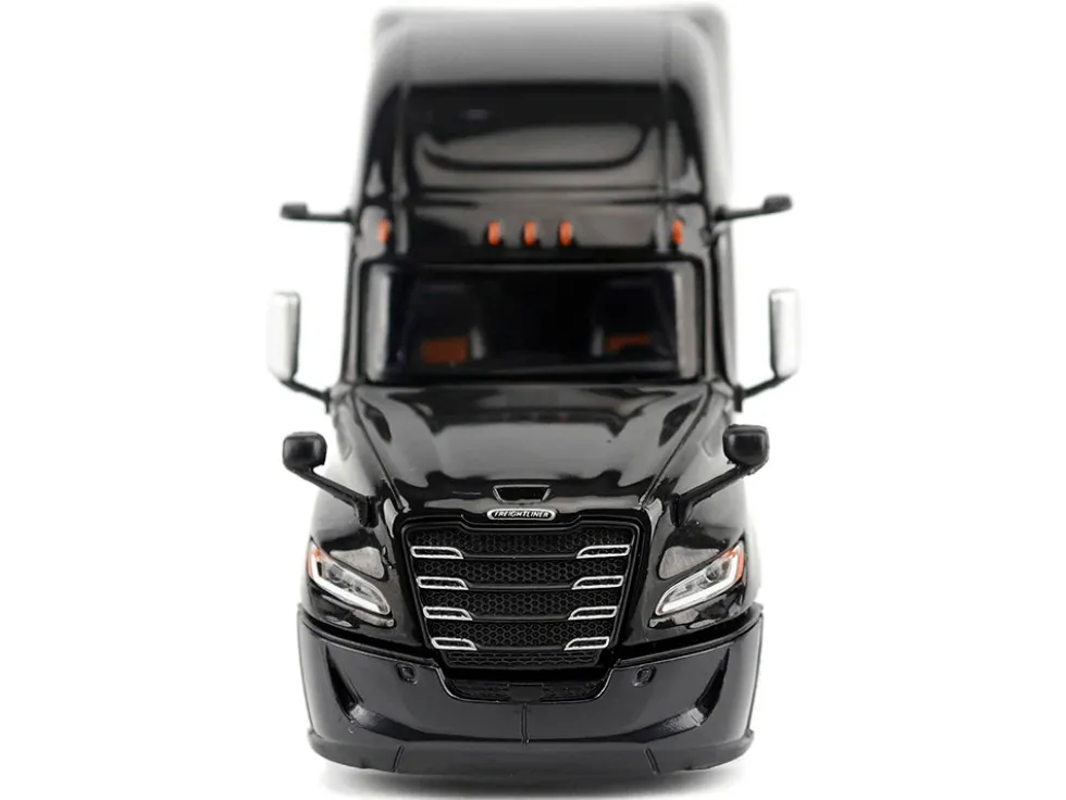 2025 Freightliner Cascadia Gen-5 Sleeper Cab Truck Tractor Night-Shift Black "Transport Series" 1/64 Diecast Model by Diecast Masters