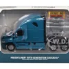 2025 Freightliner Cascadia Gen-5 Sleeper Cab Truck Tractor Signature Blue "Transport Series" 1/64 Diecast Model by Diecast Masters