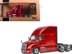 2018 Freightliner Cascadia Truck Tractor Red Metallic 1/64 Diecast Model by IXO Models