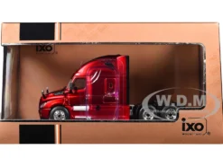 2018 Freightliner Cascadia Truck Tractor Red Metallic 1/64 Diecast Model by IXO Models