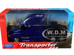 Freightliner Cascadia Truck Blue Transporter 1/32 Diecast Model Welly 32695