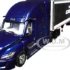 Freightliner Fifth Generation Cascadia Raised Roof Sleeper & 53' Utility Trailer with Skirts Midnight Blue 1/64 Diecast Model by DCP/First Gear