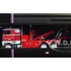 1987 Freightliner FLA Tow Truck Red and White 1/43 Diecast Model by IXO Models