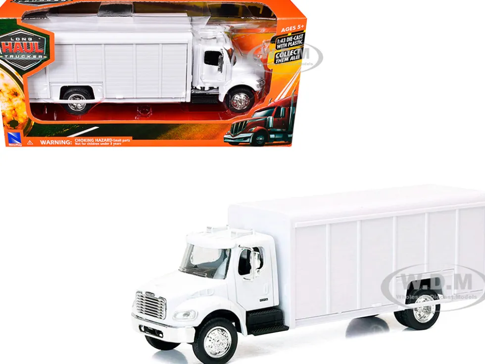 Freightliner M2 Beverage Truck White "Long Haul Trucker" Series 1/43 Diecast Model by New Ray
