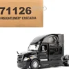 Freightliner New Cascadia Sleeper Cab Truck Tractor Black "Transport Series" 1/50 Diecast Model by Diecast Masters