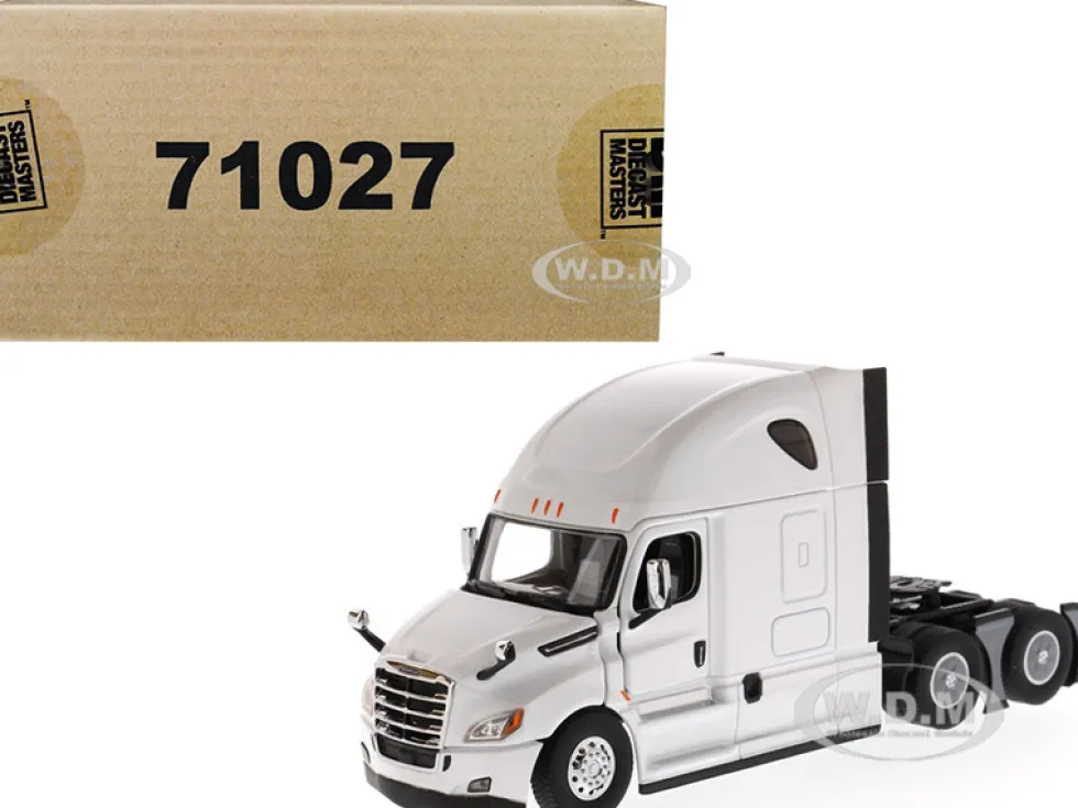 Freightliner New Cascadia Sleeper Cab Truck Tractor Pearl White 1/50 Diecast Model Diecast Masters 71027