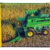 Freightliner Tractor White Lowboy Trailer John Deere S780 Wheeled Combine Corn Head Set 3 pieces 1/64 Diecast Models ERTL TOMY 45656