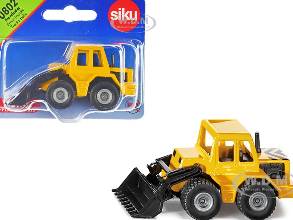 Front Loader Yellow and Black Diecast Model Siku 0802