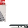 40ft Flatbed Trailer Gray Top 1/87 (HO) Plastic Model by Promotex
