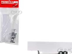 48ft Moving Van Trailer Light Gray 1/87 (HO) Plastic Model by Promotex