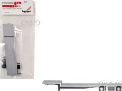 48ft Spread-Axle Drop Deck Trailer with Chrome Wheels and Silver Top 1/87 (HO) Plastic Model by Promotex