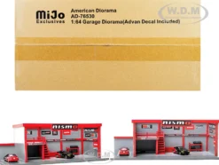 Garage Diorama Advan Diorama with Decals 1/64 Scale Models American Diorama 76530