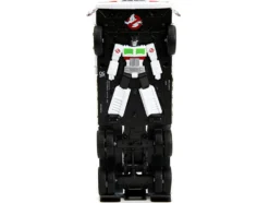 G1 Autobot Optimus Prime Truck White with Robot on Chassis from Transformers TV Series Ghostbusters 1984 Movie Crossover Hollywood Rides Series 1/24 Diecast Model Jada 35572