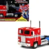 G1 Autobot Optimus Prime Truck Red Robot Chassis Transformers TV Series Hollywood Rides Series 1/24 Diecast Model Jada 99524