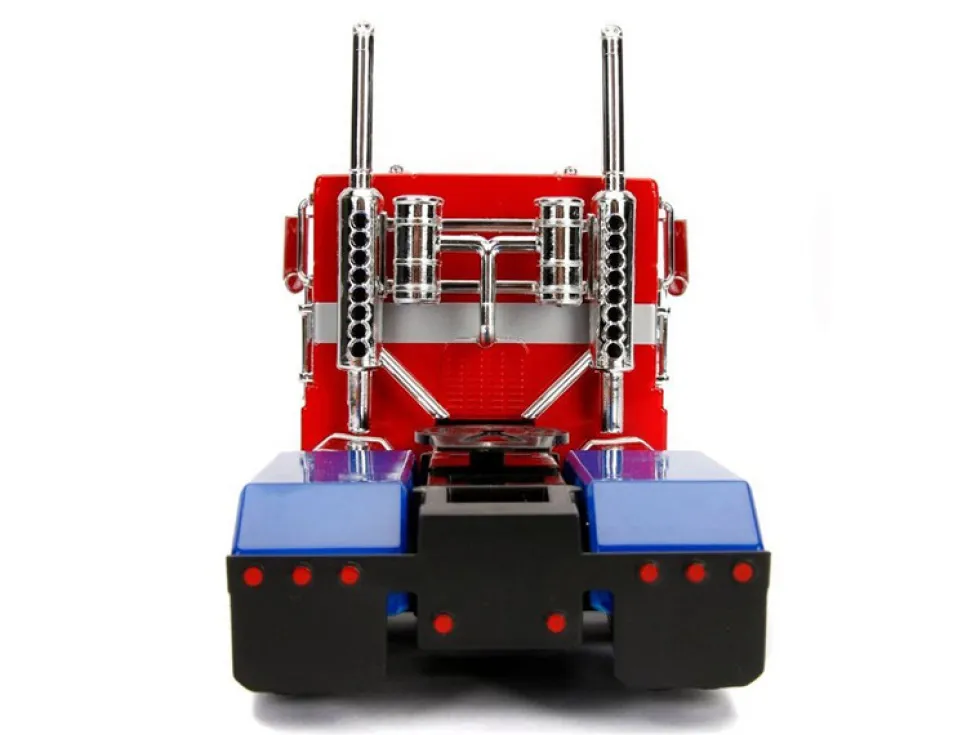 G1 Autobot Optimus Prime Truck Red Robot Chassis Transformers TV Series Hollywood Rides Series 1/24 Diecast Model Jada 99524