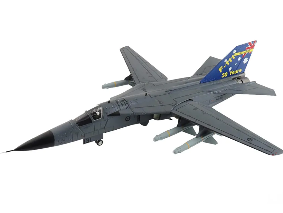 General Dynamics F-111C Pig Aircraft "A8-131, F-111 Operations 30th Anniversary" (2003) Royal Australian Air Force "Air Power Series" 1/72 Diecast Model by Hobby Master