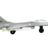 General Dynamics F 16 Fighting Falcon Fighter Aircraft Gray United States Air Force with Runway Section Diecast Model Airplane Runway24 RW130