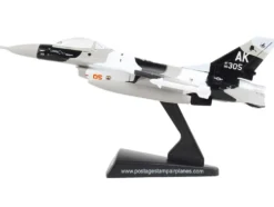 General Dynamics F 16 Fighting Falcon Fighter Aircraft Arctic Camouflage United States Air Force 1/126 Diecast Model Airplane Postage Stamp PS5399-3