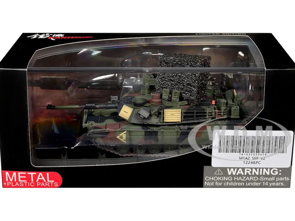 General Dynamics M1A2 SEP V2 Abrams Tank "2nd Battalion, 5th Cavalry Regiment, 1st Cavalry Division, Germany" United States Army 1/72 Diecast Model by Panzerkampf