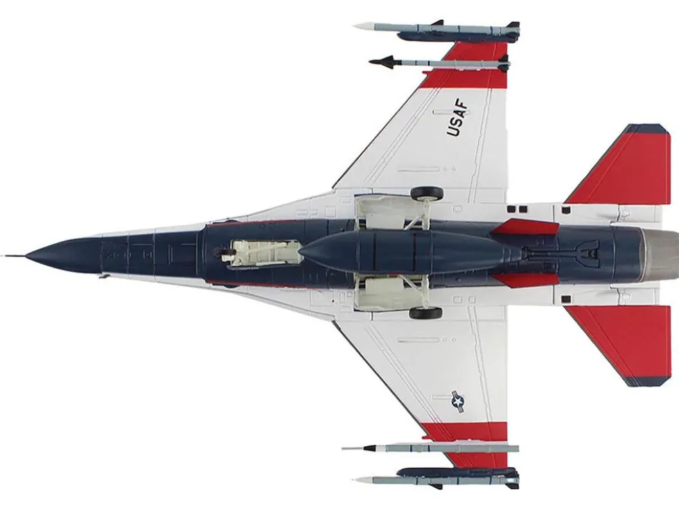 General Dynamics X-62A VISTA Aircraft with Missiles "86-0048, USAF Test Pilot School, Edwards Air Force Base" (2024) United States Air Force "Air Power Series" 1/72 Diecast Model by Hobby Master