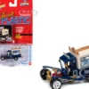 George Barris Ice Cream Truck Blue "Classic Plastic" "Pop Culture" 2024 Release 2 1/64 Diecast Model Car by Johnny Lightning