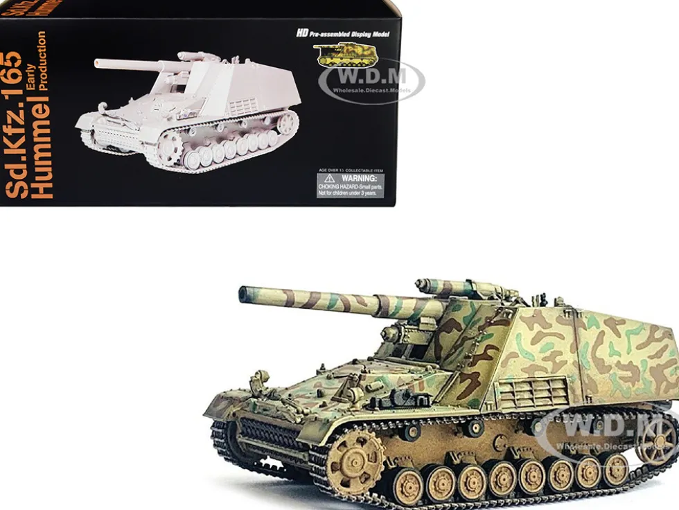 German Sd Kfz 165 Hummel Self Propelled Gun V1 Early Production German Army NEO Dragon Armor Series 1/72 Plastic Model Dragon Models 63179