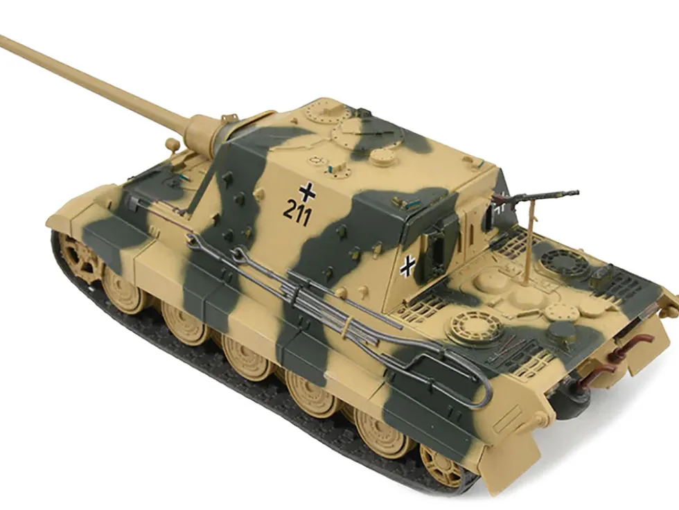 German Sd. Kfz. 186 Jagdpanzer VI Jagdtiger Heavy Tank Destroyer #211 Henschel Turret Schwere Panzerjager Abteilung 512 Germany 1945 1/43 Diecast Model AFVs WWII 23186-45
