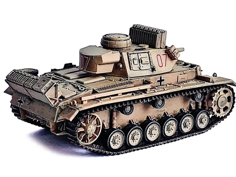 Germany Pz.Kpfw.III Ausf.N DAK Tank #07 "s.Pz.Abt.501, Tunisia" (1942/43) "NEO Dragon Armor" Series 1/72 Plastic Model by Dragon Models