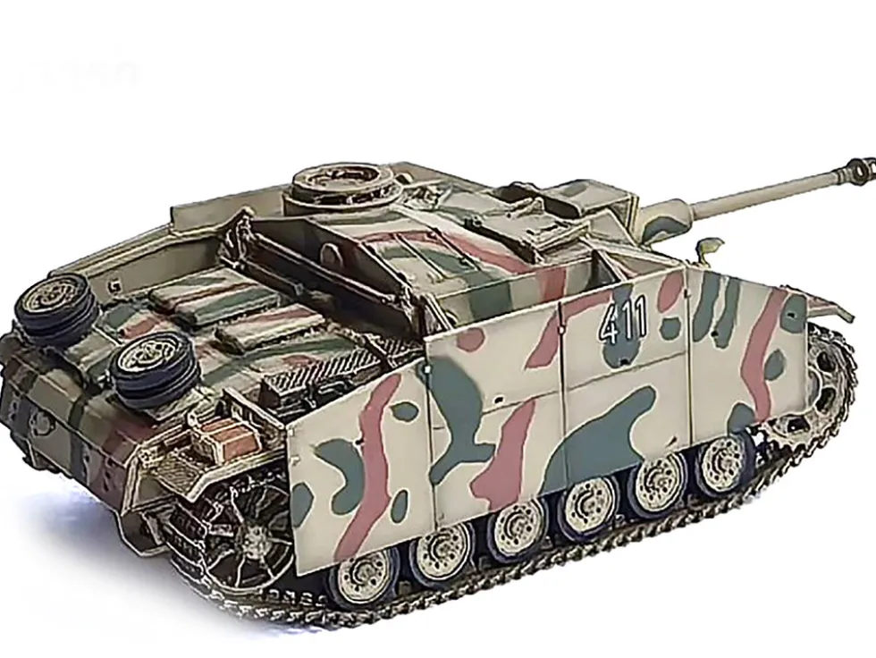 Germany StuG.III Ausf.G Early Production Tank with Schurzen #411 "Panzer Abteilung 115, Italy" (1943) "NEO Dragon Armor" Series 1/72 Plastic Model by Dragon Models