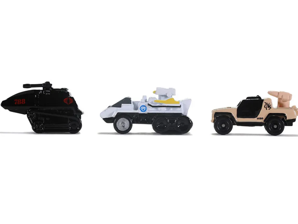 G.I. Joe 3 piece Set Nano Hollywood Rides Diecast Models Jada 32083