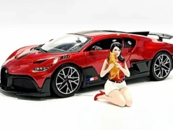 Girls Night Out Gigi with Cat Figurine for 1/24 Scale Models American Diorama 76404