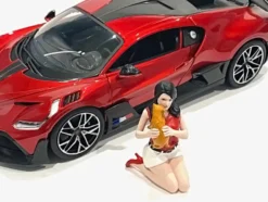 Girls Night Out Gigi with Cat Figurine for 1/18 Scale Models American Diorama 76304