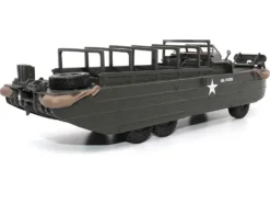 GMC DUKW Amphibious Vehicle Olive Drab United States Army 1/43 Diecast Model Militaria Die Cast 23204-44