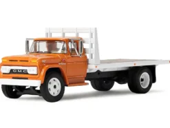 GMC 4000 Flatbed Truck Omaha Orange 1/64 Diecast Model by DCP/First Gear