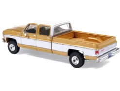 1975 GMC Sierra Classic K2500 Pickup Truck Yuba Gold Metallic and White 1/64 Diecast Model Car by IXO Models