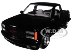 1992 GMC Sierra GT Black Pickup Truck 1/24 Diecast Model Motormax 73204