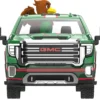 2022 GMC Sierra 3500 HD Pickup Truck Green with Mexican Soccer Graphics with Eagle Figure "International Soccer Celebration '26" Series 1/64 Diecast Model Car by Greenlight