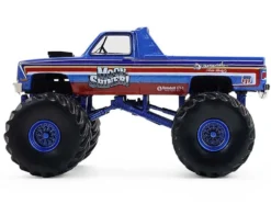 1982 GMC Sierra 2500 Monster Truck "Moonshiner!" Blue Metallic with Stripes "Kings of Crunch" Series 16 1/64 Diecast Model Car by Greenlight