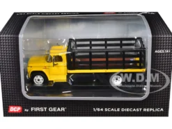 GMC 4000 Stake Truck Bright Yellow 1/64 Diecast Model by DCP/First Gear