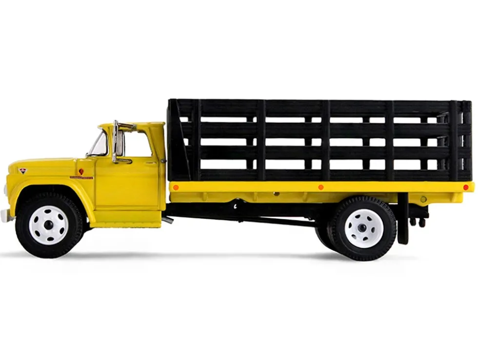 GMC 4000 Stake Truck Bright Yellow 1/64 Diecast Model by DCP/First Gear