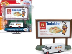 GMC Step Van White Hostess Country Billboard Johnny Lightning 50th Anniversary 1/64 Diecast Model Johnny Lightning JLAC001