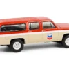 1988 GMC Suburban Sierra Classic C10 "Chevron" Orange and Beige with White Stripes "Chevron Special Edition" Series 1 1/64 Diecast Model Car by Greenlight