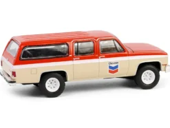 1988 GMC Suburban Sierra Classic C10 "Chevron" Orange and Beige with White Stripes "Chevron Special Edition" Series 1 1/64 Diecast Model Car by Greenlight