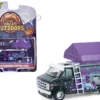1978 GMC Vandura Custom Van Black with Wizard Graphics and White Top with Camp'otel Cartop Sleeper Tent "The Great Outdoors" Series 4 1/64 Diecast Model Car by Greenlight